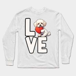 Love Bichon Frise Long Sleeve T-Shirt